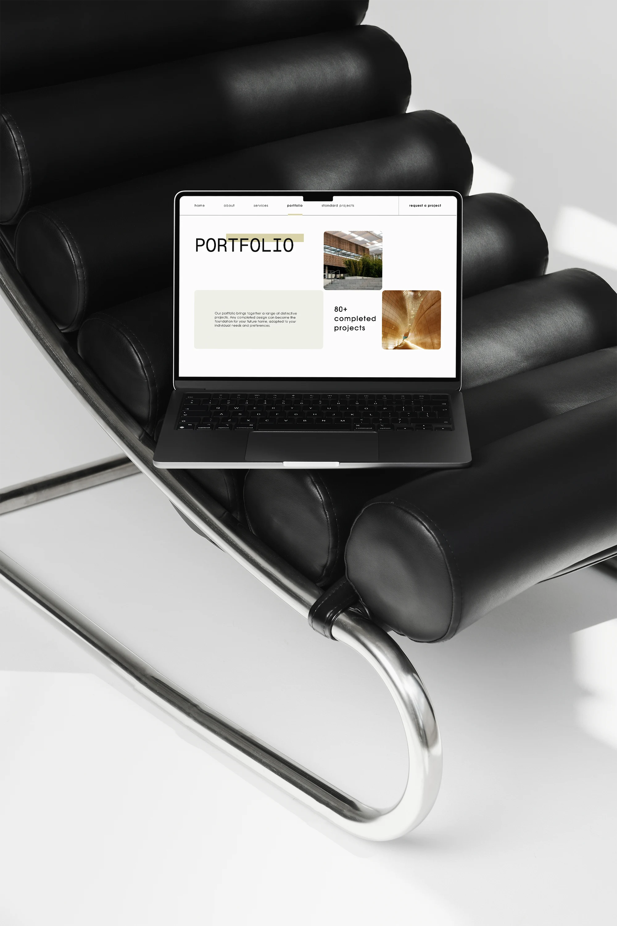 Artlife portfolio page displayed on a laptop