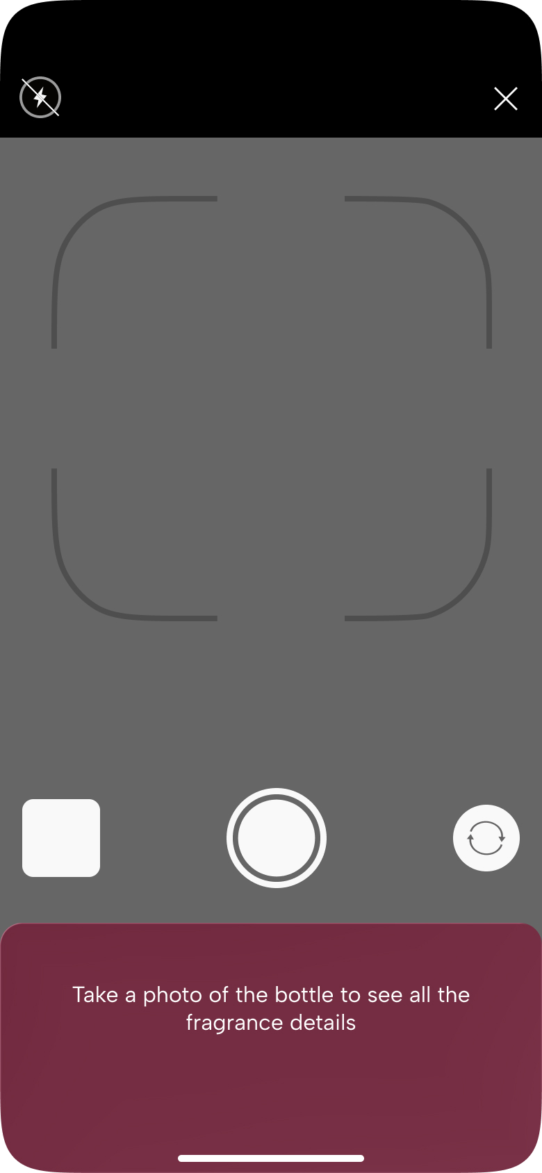 Fragrantica barcode scanner mobile screen
